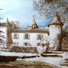 Château de Rochebertier, Vue Coté Est