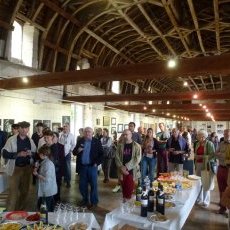 Vernissage dans le Grand Dortoir des Moines