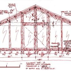 Création d'une cloison vitrée avec menuiseries en bois - projet