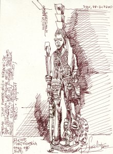 Sorcier-Médecin sur l'âne