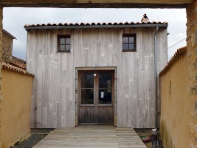 Façade Nord vue de la courette - après travaux
