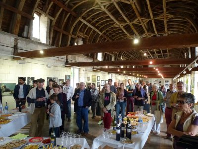 Vernissage dans le Grand Dortoir des Moines