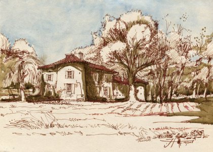 Maison de Maria Casares à La Vergne, Commune Alloue