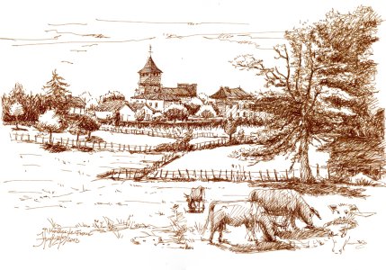Bourg de Marillac, Vue de l'Est